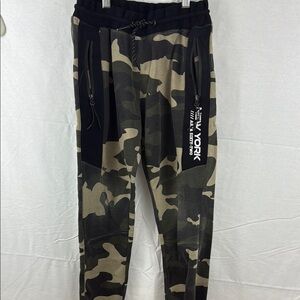 Chapter Kids Camouflage Joggers - Black and Tan